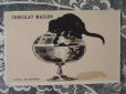画像2: アンティーク クロモ 金魚を捕まえる黒猫-CHOCOLAT MASSON- (2)