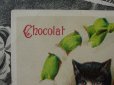 画像3: アンティーク クロモ 2匹の子猫とグリーンのリボン-CHOCOLAT PAYRAUD- (3)