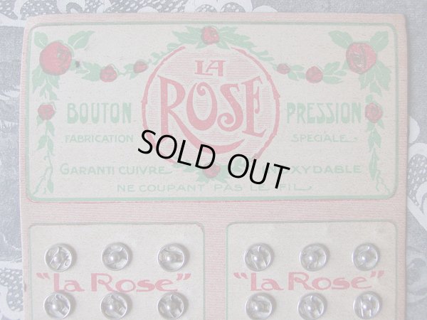 画像3: アンティーク 薔薇のガーランドのスナップボタン LA ROSE BOUTON PRESSION