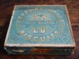 画像1: 1910年代 アンティーク 『LU』ビスケットのメタル缶 PETIT-BEURRE BISCUITS LU-LEFEVRE-UTILE- (1)