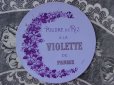 画像1: アンティーク パウダーボックスのラベル POUDRE DE RIZ VIOLETTE DE PARME-ROGER&GALLET- (1)