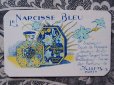 画像1: アンティーク 睡蓮のパフュームカード LE NARCISSE BLEU-MURY PARIS- (1)