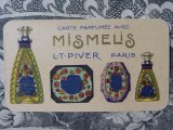 アンティーク 薔薇のパフュームカード MISMELIS-L.T.PIVER-