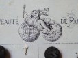 画像4: アンティーク 天使と地球 黒のアールデコボタン NOIVEAUTE DE PARIS (4)