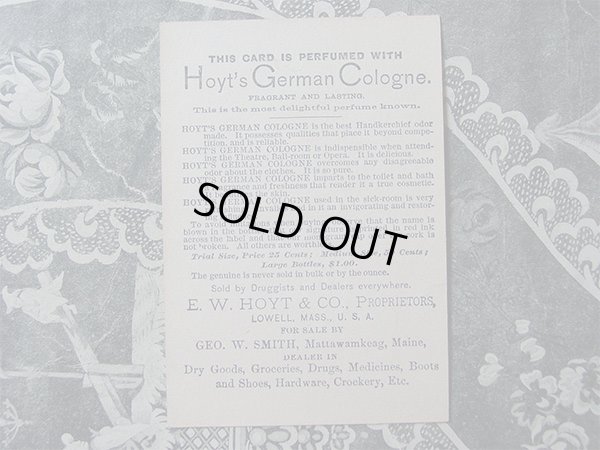 画像3: アンティーク 天使のパフュームカード HOYT'S GERMAN COLOGNE-E.W.HOYT&CO.,-