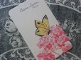 画像1: アンティーク 蝶々と紫陽花のパフュームカード CREME SIMON PARIS (1)