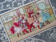 画像1: アンティーク クロモ 人形たちと少女たちの夜の勉強会 LES VEILLEE A L'ETUDE-CHOCOLAT DE LA FRANCAISE- (1)