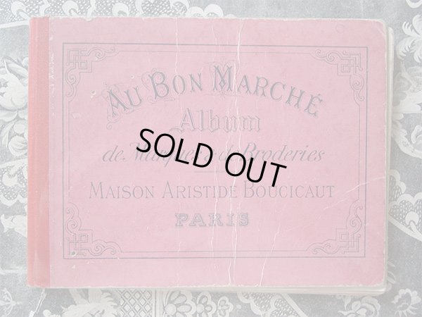 画像1: アンティーク 刺繍図案帳 ALBUM DE MARQUE ET BRODERIE-AU BON MARCHE MAISON ARISTIDE BOUCICAUT PARIS-
