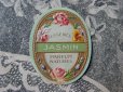 画像1:  アンティーク 薔薇とパンジーのパフュームラベル  ESSENCE JASMIN PARFUM NATUREL (1)