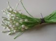 画像2: アンティーク ペップ コサージュ用 真っ白な花飾り  (2)