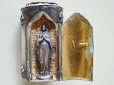 画像3: アンティーク  ルルドの聖母マリア像入り 小さなメタルケース (3)