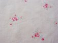 画像2: アンティーク ファブリック 淡いブルーのシルク布 ピンクの薔薇2.8m×1.1m (2)