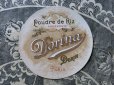 画像1: アンティーク パウダーボックスのラベル POUDRE DE RIZ DORINA-DORIN PARIS- (1)
