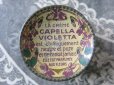 画像2: 1900年代 アンティーク 菫のワセリン缶 CAPELLA VIOLETTA CREME PARFUMEE (2)