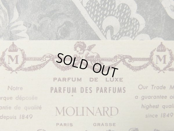 画像2:  アンティーク 天使のパフュームラベル PARFUM DE LUXE PARFUM DES PARFUMS-MOLINARD-