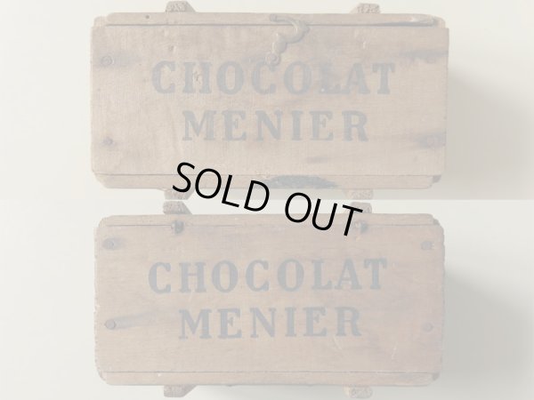 画像4: アンティーク ショコラ ムニエ チョコレートの小さな木箱-CHOCOLAT MENIER-