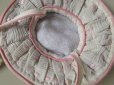 画像5: アンティークドール用 ピンクの水玉刺繍 コサージュ付きハット (5)