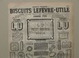 画像3: 1913年 アンティーク 広告 『LU』BISCUITS FRANCAIS-LEFEVRE-UTILE- (3)