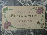 1910年 アンティーク パフュームカード  FLORAMYE-L.T.PIVER- 