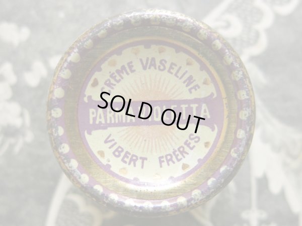 画像4: 19世紀末 アンティーク 薄紫の菫のワセリン缶 PARMA VIOLETTA CREME VASELINE-VIBERT FRERES-
