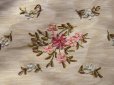 画像2: アンティーク  リボン刺繍の花のガーランド  ハンカチ用 ポシェット (2)