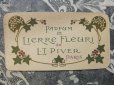 画像1: 1910年 アンティーク パフュームカード LE LIERRE DE FLEURI-L.T.PIVER- (1)
