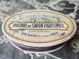 画像1: 未使用 アンティーク ソープボックス POUDRE DE SAVON PARFUMEE AUX FLEURS DU PRINTEMPS POUR LA BARBE-DAUBIGNY,PARFUMEUR,PARIS- (1)