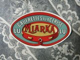 1900年代 アンティーク ラベル 『LU』 GAUFRETTES A LA CERISE MIARKA -LEFEVRE-UTILE NANTES-