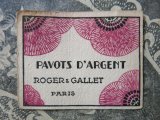 アンティーク 芥子の花のパフュームカードPAVOT D'ARGENT-ROGER&GALLET-