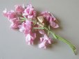 画像2: アンティーク ピンクの花のコサージュ (2)