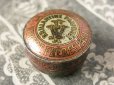 画像1: 1900年代 アンティーク 薔薇のヘアーワックスとても小さなメタル缶 LA NIVOLEINE -VIBERTFRERES PARIS- (1)