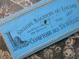 画像1:  未使用 アンティーク 青の台紙付き クロシェレース 10m COMPTOIR DES DENTELLES -GRANDS MAGASINS DU LOUVRE PARIS- (1)