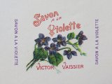 アンティーク ソープラベル 菫 SAVON A LA VIOLETTE -VICTOR VAISSIER PARIS-