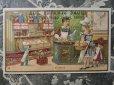 画像1: アンティーク クロモ 食料品店の少女と人形たち  JOUETS-L'EPICERIE -AUX ENFANTS SAGES- (1)