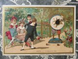 アンティーク クロモ ボールで遊ぶ子供たち JOUETS LA BOULE AU TROU -AU BON MARCHE-