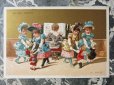 画像1: アンティーク クロモ ピアノに合わせて踊る人形と少女達 LA VALSE -AU BON MARCHE- (1)