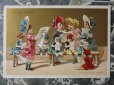 画像1: アンティーク クロモ 歌の練習をする人形と少女達 LA LECON DE CHANT -AU BON MARCHE- (1)