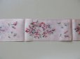 画像4: アンティーク 花模様 ピンクのぼかし織リボン 77cm (4)