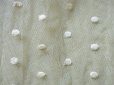 画像5: アンティーク 水玉模様の刺繍入り コットン製 チュール (5)