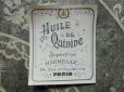 画像1: アンティーク パフュームラベル HUILE DE QUININE SUPERFINE  -HARMELLE PARIS- (1)