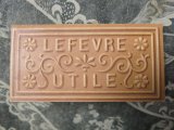 1901年 アンティーク クロモ 『LU』ウエハース型 見開きカレンダー GAUFRETTE VANILLE -LEFEVRE-UTILE-