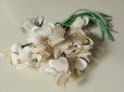 画像1: アンティーク 白い花のコサージュ (1)