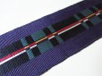 画像5: アンティーク シルク製 紫のグログランリボン 幾何学模様のジャガード織 4.1m (5)