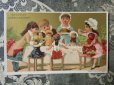 画像1: アンティーク クロモ 人形の食事の時間 LA DINETTE -CHOCOLAT GUERIN BOUTRON- (1)