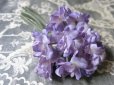 画像1: アンティーク 紫の花のコサージュ (1)
