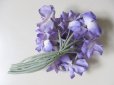 画像4: アンティーク 紫の花のコサージュ (4)