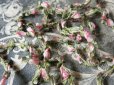 画像1: 19世紀末　アンティーク シルク製 薔薇のロココトリム  1.05m  (1)