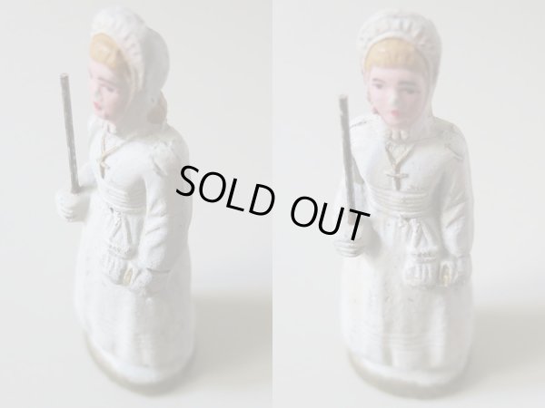 画像4: アンティーク コミュニオンドレスの少女 石膏製の人形