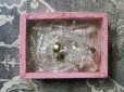 画像3: アンティーク ガラス製竹ビーズ入り 硝子の蓋の紙箱 -AUX GALERIES LAFAYETTE- (3)