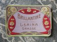 画像1: アンティークパフュームラベル BRILLANTINE -LERINA GRASSE- (1)